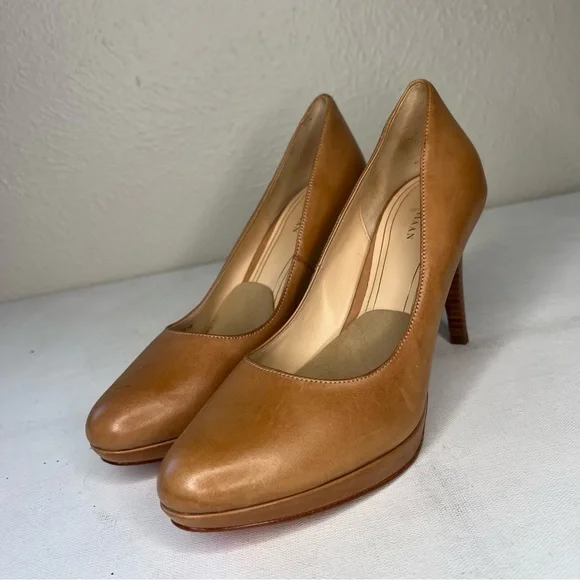 Cole Haan leather tan spike heel pumps - Picture 4 of 9
